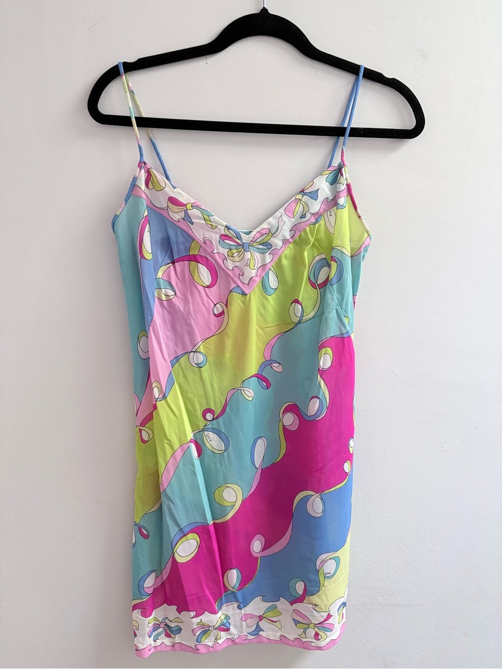 Pucci Women’s Pastel Multicolor Slip Dress - Pink, Blue & Lime